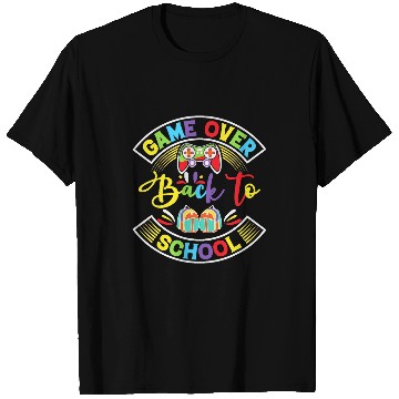 Discover Back to School Funny Game Over Teacher Student Controller 13 T-Shirts