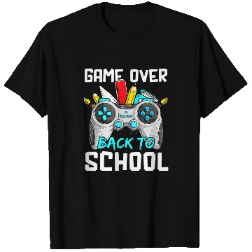 Discover Back To School Funny Game Over Teacher Student Controller 12 T-Shirts