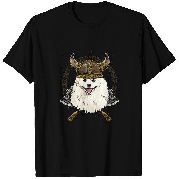 Discover Viking American Eskimo Renaissance Norse Pagan Valhalla Dog T-Shirts
