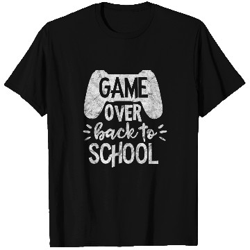 Discover Back to School Funny Game Over Teacher Student Controller T-Shirts