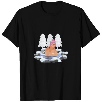 Discover Sloth Ice Bathing Winter Refreshing Bath T-Shirts
