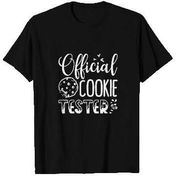 Discover Official Cookie Baker Tester Funny Christmas Couples Matchin T-Shirts