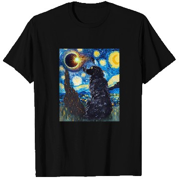 Discover Total Solar Eclipse Newfoundland Dog 5 T-Shirts