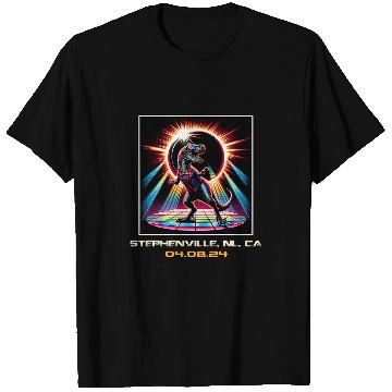 Discover TRexs Total Solar Eclipse Stephenville Newfoundland Canada T-Shirts
