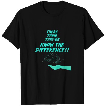 Discover Their There and Theyre English Teacher Correct Grammar T-Shirts