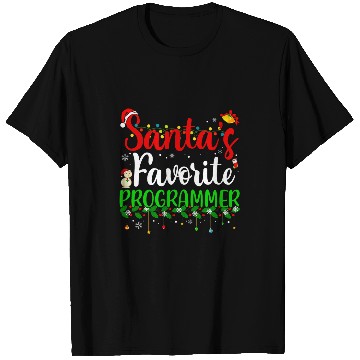 Discover Santas Favorite Programmer Funny xmass Pyjama Christmas 2 T-Shirts