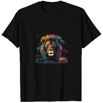 Discover Lion Savannah Nature Paintings Animal kingdom 1 T-Shirts