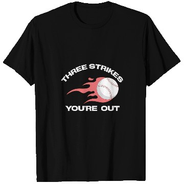 Discover Three Strikes Youre Out Baseball Softball Team Pitcher T-Shirts