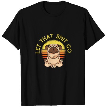 Discover Yoga Cute Training Yogi Yoga Pug T-Shirts