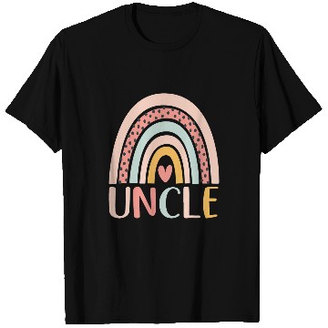 Discover Mens Boho Rainbow Border Retro Art Summer Boho Style Lover Uncle T-Shirts