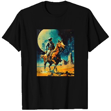Discover The Space Cowboy Retro Scifi T-Shirts