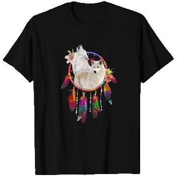 Discover wolfs Dreamcatcher Native American Feather T-Shirts