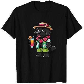 Discover Newfoundland Dog Hawaiian Funny Vacation T-Shirts