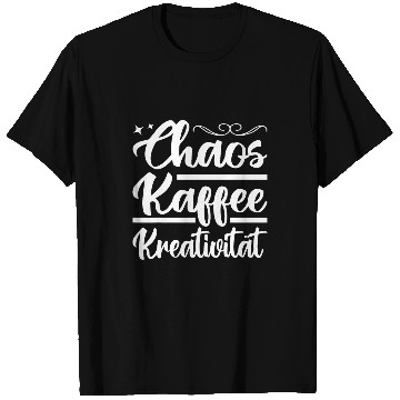 Discover Powered by Chaos Coffee Creativity Artist Chaotine T-Shirts