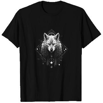 Discover wolfs Moon phases wolfs art Spiritual Full moon T-Shirts
