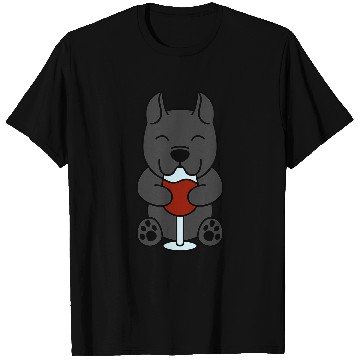 Discover Wines Lover Cane Corso Dog T-Shirts