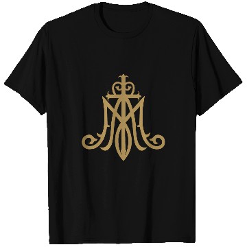 Discover Virgin Mary Insignia Ave Maria Monogram Catholic T-Shirts