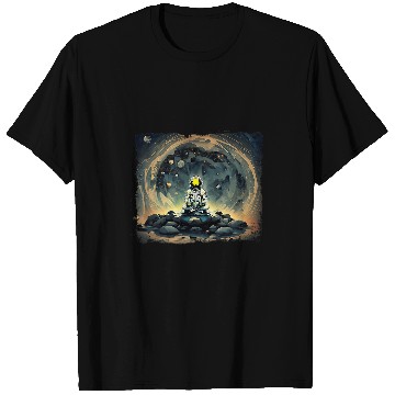 Discover Meditating Astronaut Galaxy Spaceman Astronomer Cosmos T-Shirts