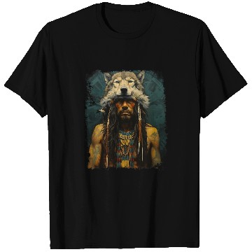 Discover wolfs Native American Man T-Shirts