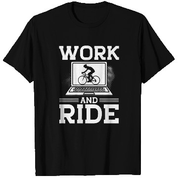 Discover Work And Ride Backprint Cycling T-Shirts