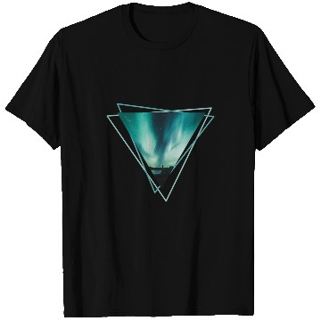 Discover Nordkapp Triangle Design Polar Night Adventure Hiking Climbing T-Shirts
