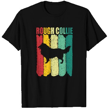 Discover Rough Collie Retro vintages 70s 80s Style 1 T-Shirts