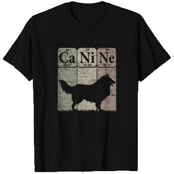 Discover Rough Collie Periodic Table Elements Rough Collie Dog Lover 2 T-Shirts