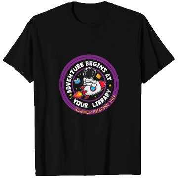 Discover Summer Reading Program 2024 Adventure Begins At Your Library T-Shirts