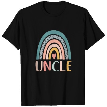 Discover Mens Boho Rainbow Border Retro Art Summer Boho Style Lovers Uncle T-Shirts