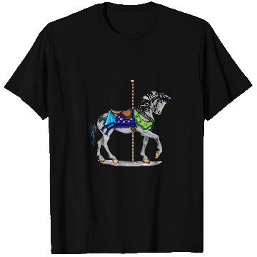 Discover White Carousel Horse T-Shirts