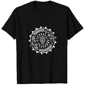 Discover Maori Polynesian Tattoo Art with Animals for Diving T-Shirts