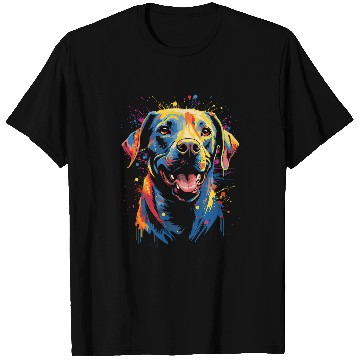 Discover Watercolor Colorful Labrador Lab 1 T-Shirts