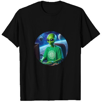 Discover Alien programmer Elite Coder Software Engineering Guru T-Shirts
