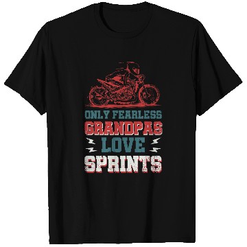 Discover Only Fearless Grandpas Love Sprints Drag Racing T-Shirts