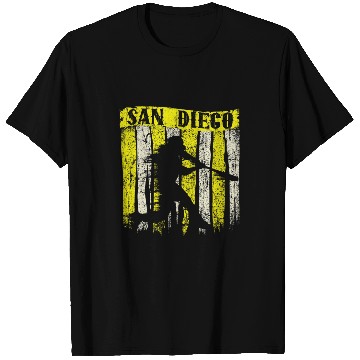 Discover vintages San Diego Baseball American US Flag 1 T-Shirts