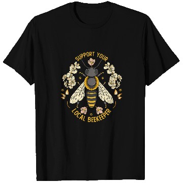 Discover Support Your Local Beekeeper Funny Professional Beekeeper T-Shirts