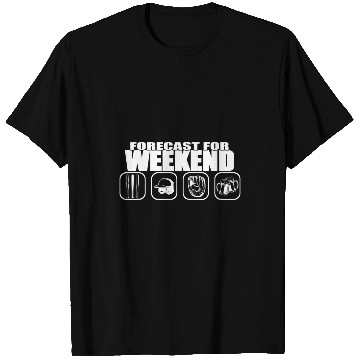 Discover Forecast for the weekend baseball and beer T-Shirts