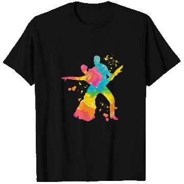 Discover Latin Dancing Couple Watercolor Rumba Dancer 22 T-Shirts