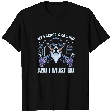 Discover My Garage Is Calling 2Auto Car Mechanic Handyman Funny T-Shirts