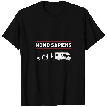 Discover Womo Sapiens Motorhomes Camping Evolution Camper Tents T-Shirts