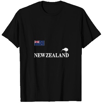 Discover New Zealand Flag Kiwi Rugby Soccer Football Basketball Cheer Gift T-Shirts