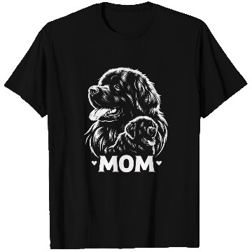 Discover Newfoundland Dog Mom Funny Graphic Tees T-Shirts