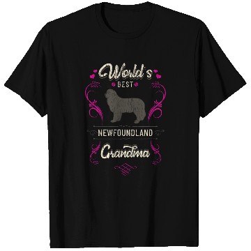 Discover Worlds bests Newfoundland Grandma Dog Breed Owner T-Shirts