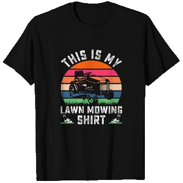 Discover This is My Lawn Mowing Grass Garden Yard Mower Farmer Gift T-Shirts