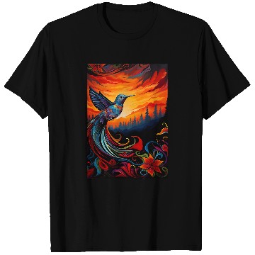 Discover Pacific Northwest Native American Indian Hummingbird T-Shirts