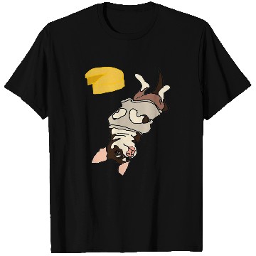 Discover Upside Down Doggo in Sweater with Cheese T-Shirts