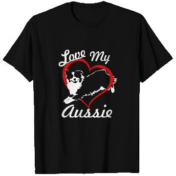Discover Love My Aussie NickerStickers Australian Shepherd T-Shirts