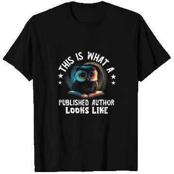 Discover Writer Owl Published Author Typewriter Novel Book Lover T-Shirts