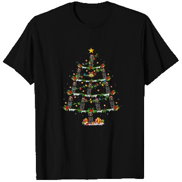 Discover xmass Lighting German Wirehaired Pointer Dog Christmas Tree T-Shirts