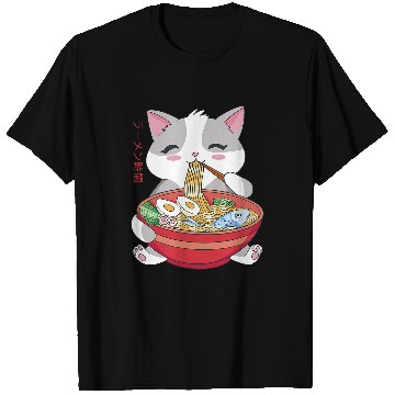 Discover Ramen Cat Japanese Graphic T-Shirts